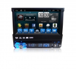 Автомагнитола 1DIN Android 9.0 с выдвижным 7" экраном (Carmedia QR-7123)